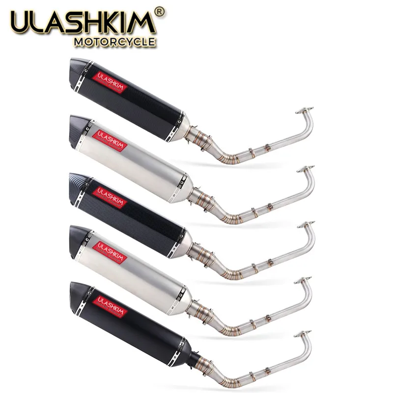 Модифицированная Передняя средняя труба скутер глушитель Escape полная система без