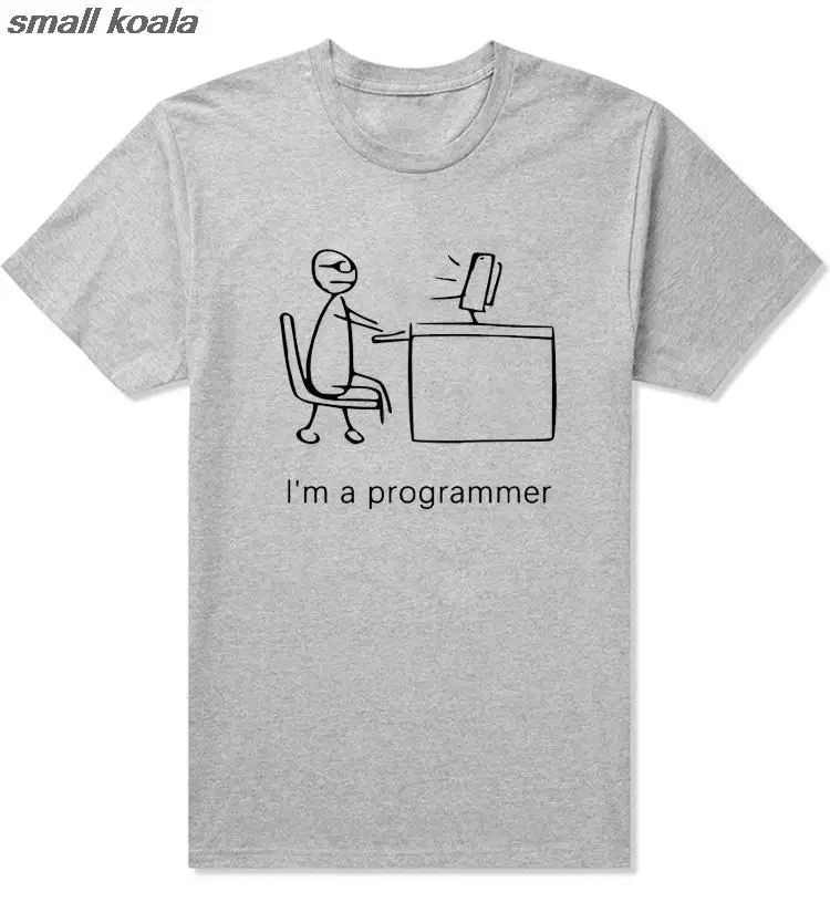 

I am a programmer geek Creative design Men's short sleeve T-shirt