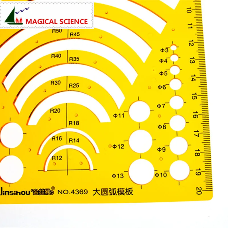 Большой шаблон арки Arcuate линейка для рисования пластиковый студентов гибкий