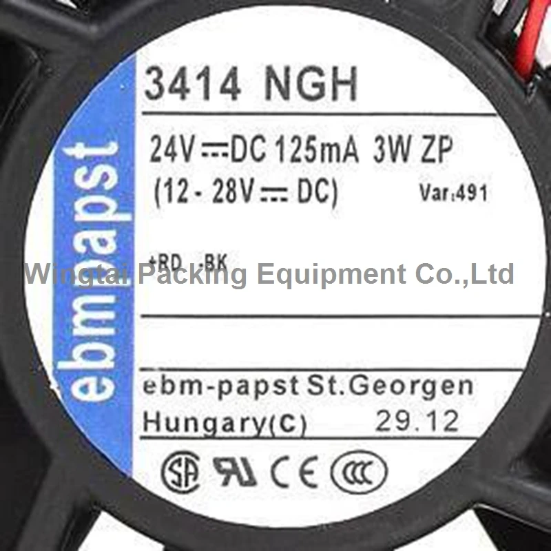 

Germany Original Ebm Papst DC24V Axial Fan 3414 NGH Axial Ventilator