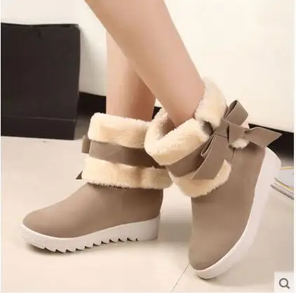 Новая зимняя комфортно снегоступы студент высота увеличивается короткие сапоги