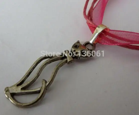 Винтажное бронзовое ожерелье с луком и стрелами серебряное крыло пуля кошка