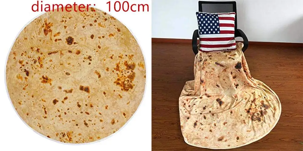 4code diameter 100cm Microfine одеяло для бурритов, летнее покрывало для кровати, флисовое теплое одеяло для дивана, мягкое одеяло для путешествий, фланелевый забавный плюшевый ковер - Цвет: 4code diameter 100cm