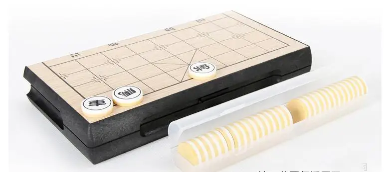 25*25*2 cm Portable Chinese Chess Set Magnetic Foldable Board Game Xiangqi Travel for Entertainment family game | Спорт и