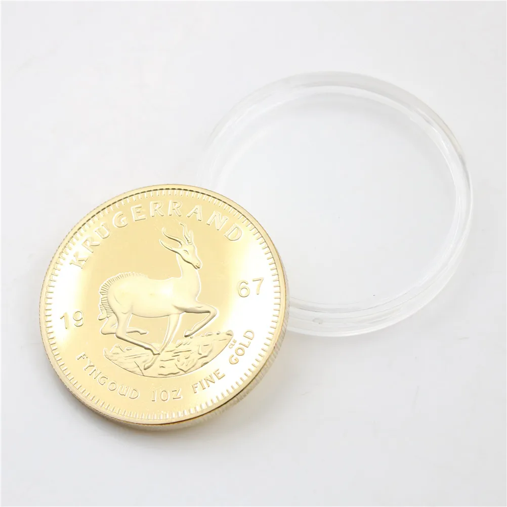 1 шт. акриловый чехол для хранения монет Krugerrand коробка для монет, высокое качество копия монеты чехол
