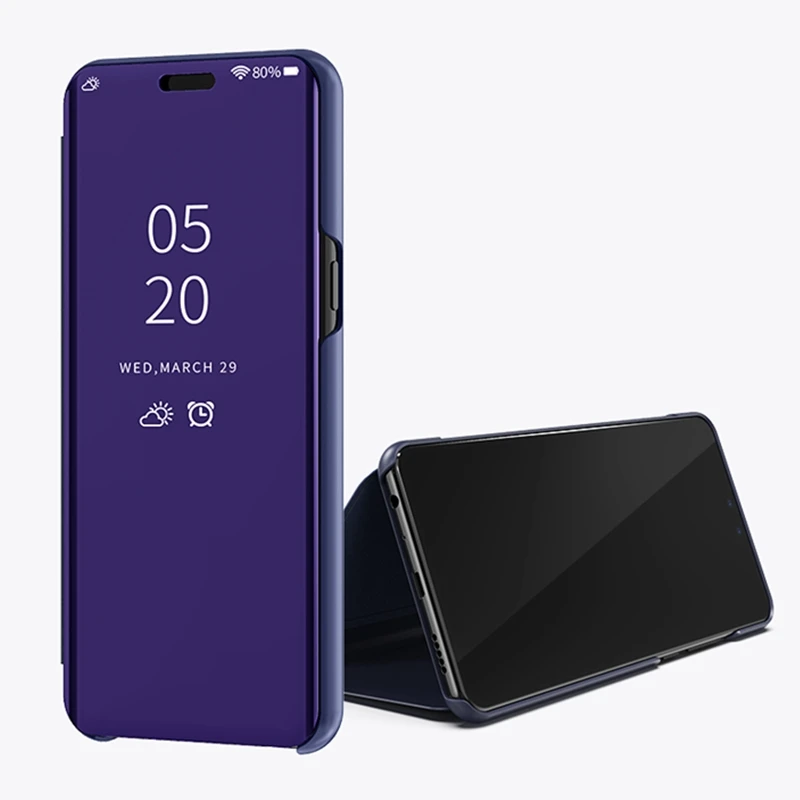 Зеркальный прозрачный умный чехол для Samsung Galaxy J3 J5 J7 Pro Prime On5 On7 2016 2017 откидной
