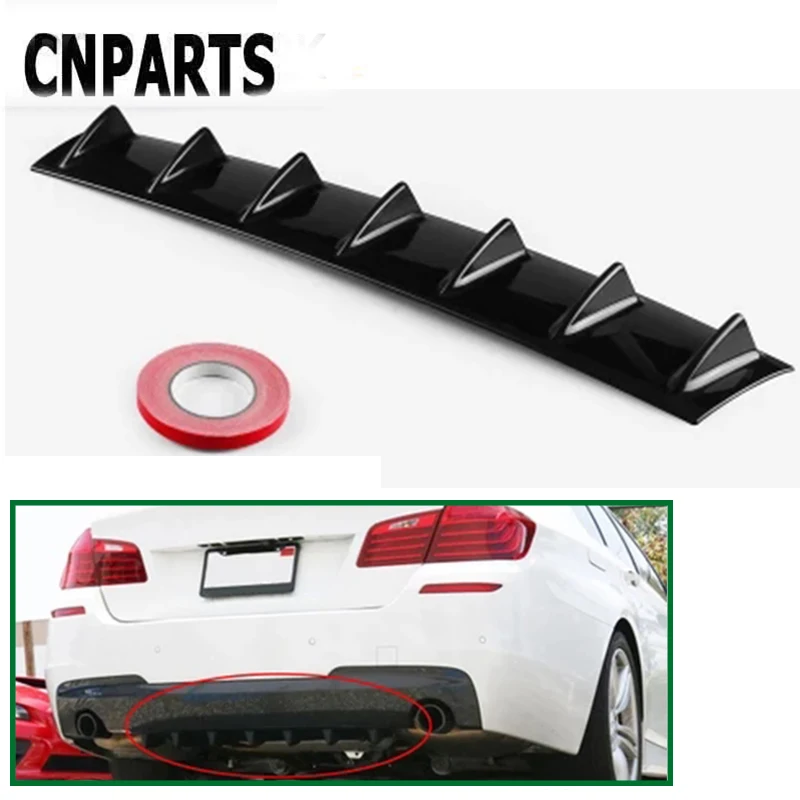 CNPARTS для Ford Focus 2 3 Fiesta Mondeo Ranger сиденье Kuga Leon Ibiza Lexus задний бампер 3D Прохладный Акула Стикеры для спойлера