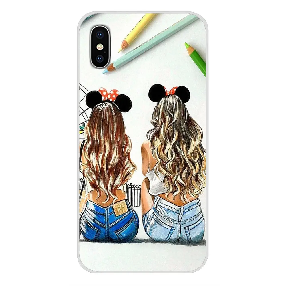 Лучший друг девушка шоппинг для Xiaomi Mi6 A1 5X 6X Redmi Note 5 5A 4X 4A 4 3 Plus Pro pocophone F1 аксессуары