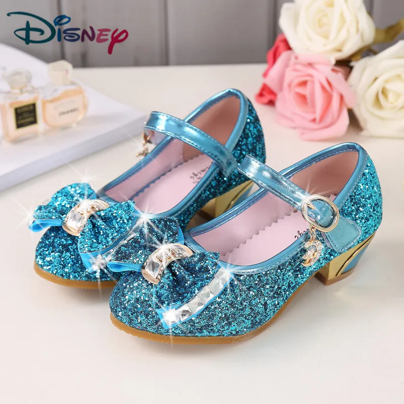 Босоножки Disney для девочек Холодное сердце сандалии с блестками Детская летняя