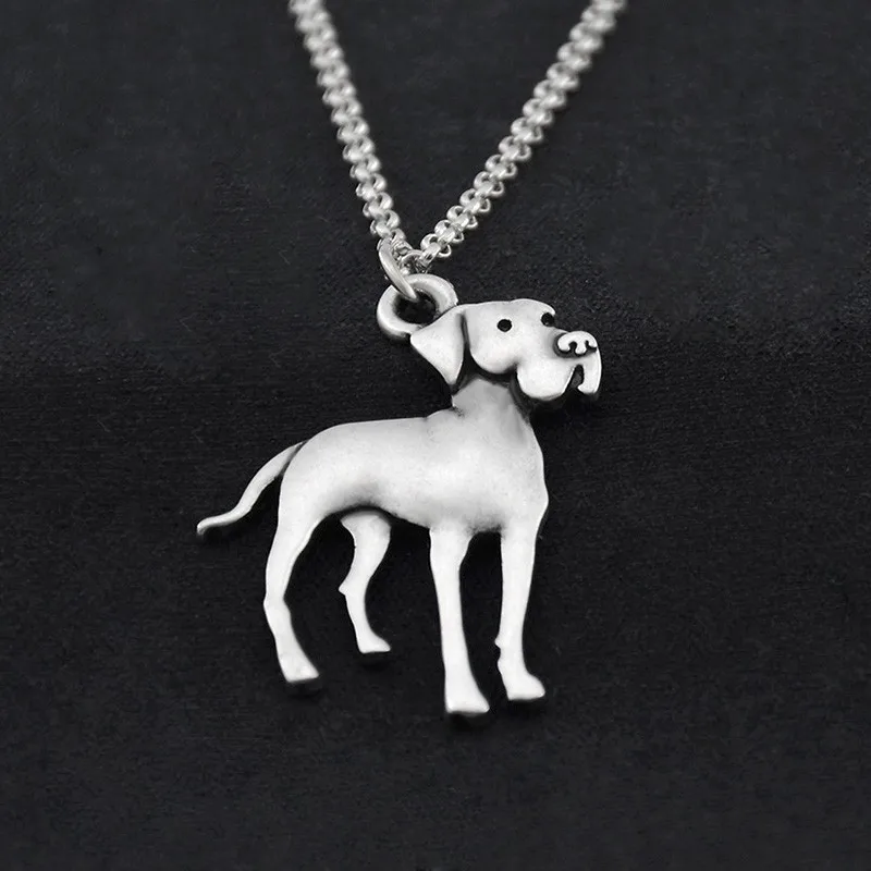 Left Necklace Винтажное большое ожерелье из нержавеющей стали с подвеской из нержавеющей стали, длинное ожерелье, Boho Dog, ожерелье для женщин и мужчин, ювелирные изделия, лучший подарок другу - Окраска металла: Left Necklace