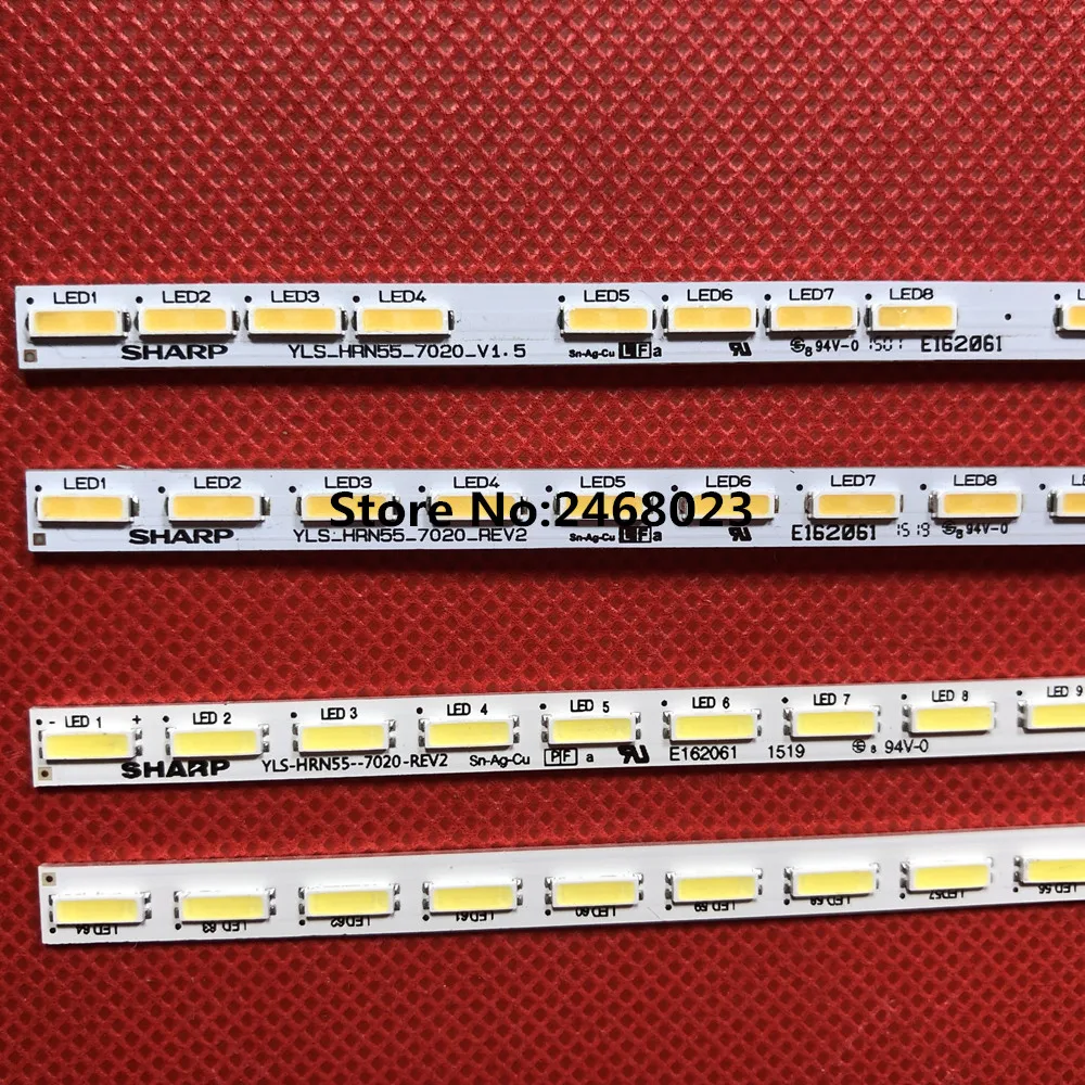 597 мм светодиодный Подсветка лампы Газа 64 s для Sony Sh arp KD 55X8500D YLS_HRN55_7020_REV2 E162061 55
