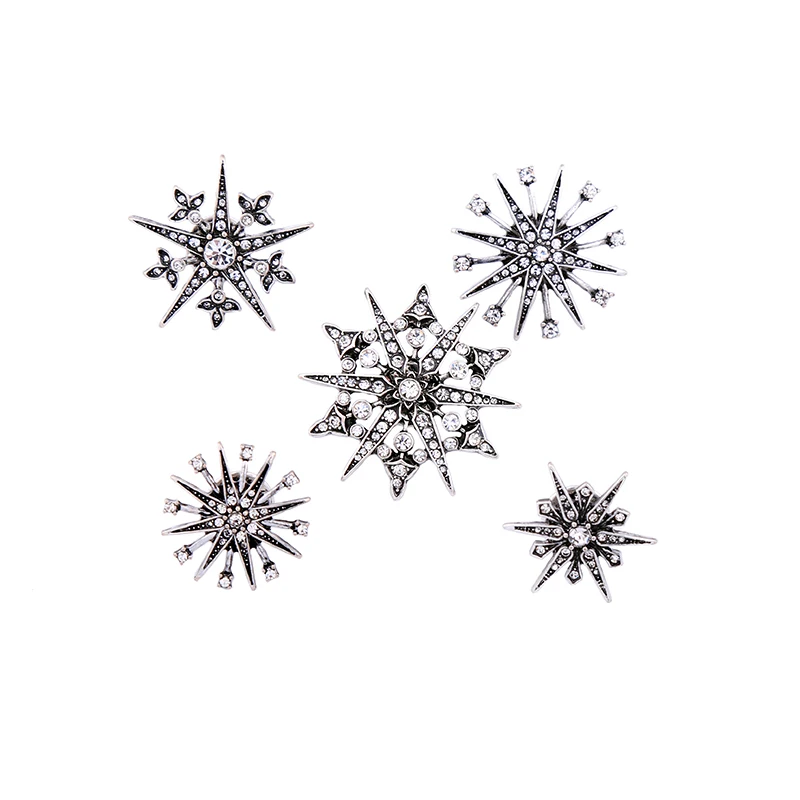 Joolim ювелирные изделия оптом/2017 красивых сверкающих Starburst Снежинка ожерелье