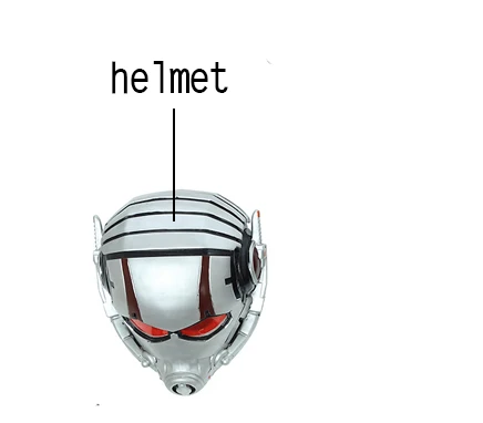 helmet Муравей Человек Мстители Скотт Косплей Костюм Одежда Мужская - Цвет: helmet