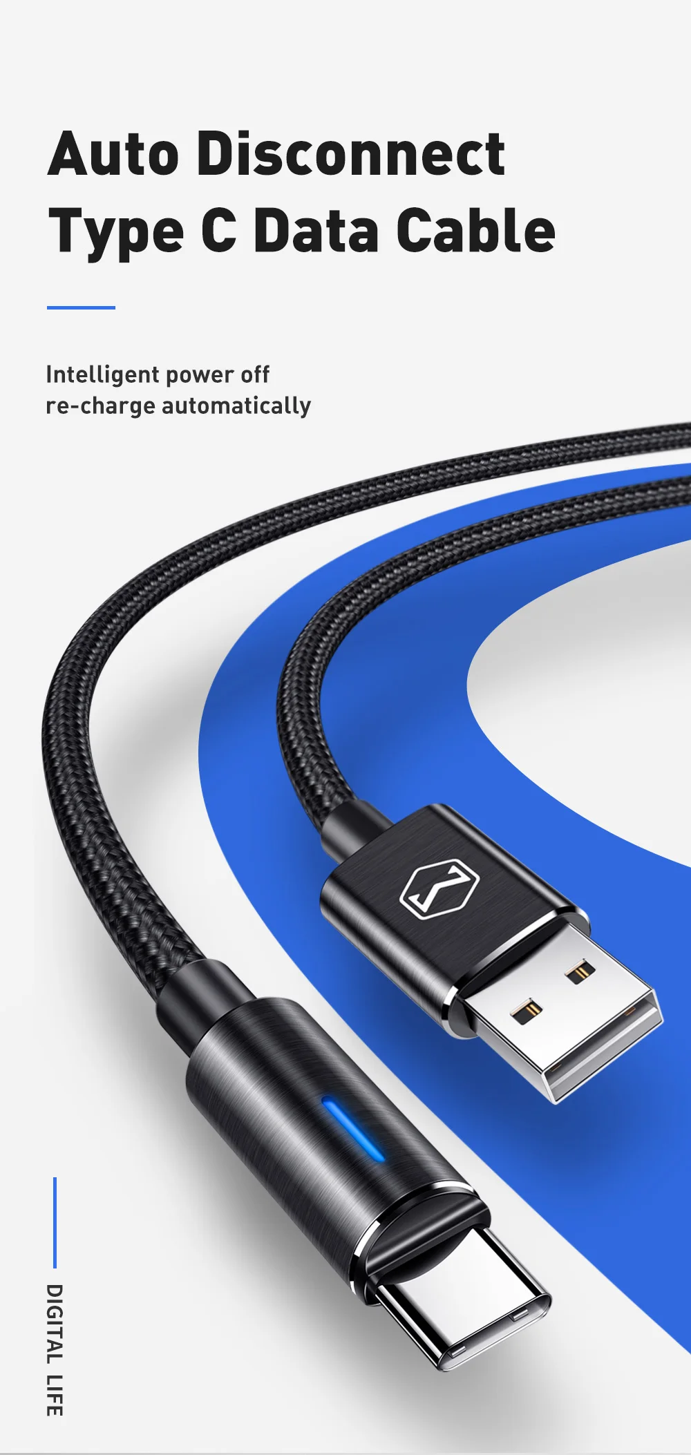 10 шт./лот Mcdodo USB C 2A Быстрая зарядка USB C кабель type-C QC3.0 кабель для передачи данных зарядное устройство для телефона samsung S9+ S8 huawei mate USB провод
