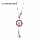 Модное Длинное Ожерелье ADOLPH в богемном стиле, круглая цепочка для женщин, 2017 г., новые ювелирные изделия, массивные ожерелья и кулоны