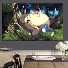 Принт Хаяо Миядзаки Тоторо сосед на холсте аниме фильм Искусство Плакат современный мультфильм Настенная картина для гостиной Куадрос Декор