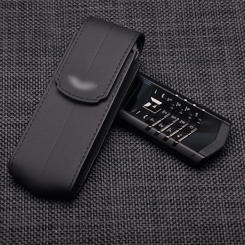 

Retro Genuine Leather case for Vertu Luxury Phone 100% Original Shape Case for Deluxe Signature S ceo 168 boucheron Bag
