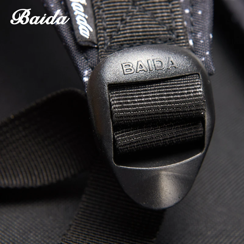 Бренд BAIDA Холщовый черный рюкзак с принтом женские школьные сумки для