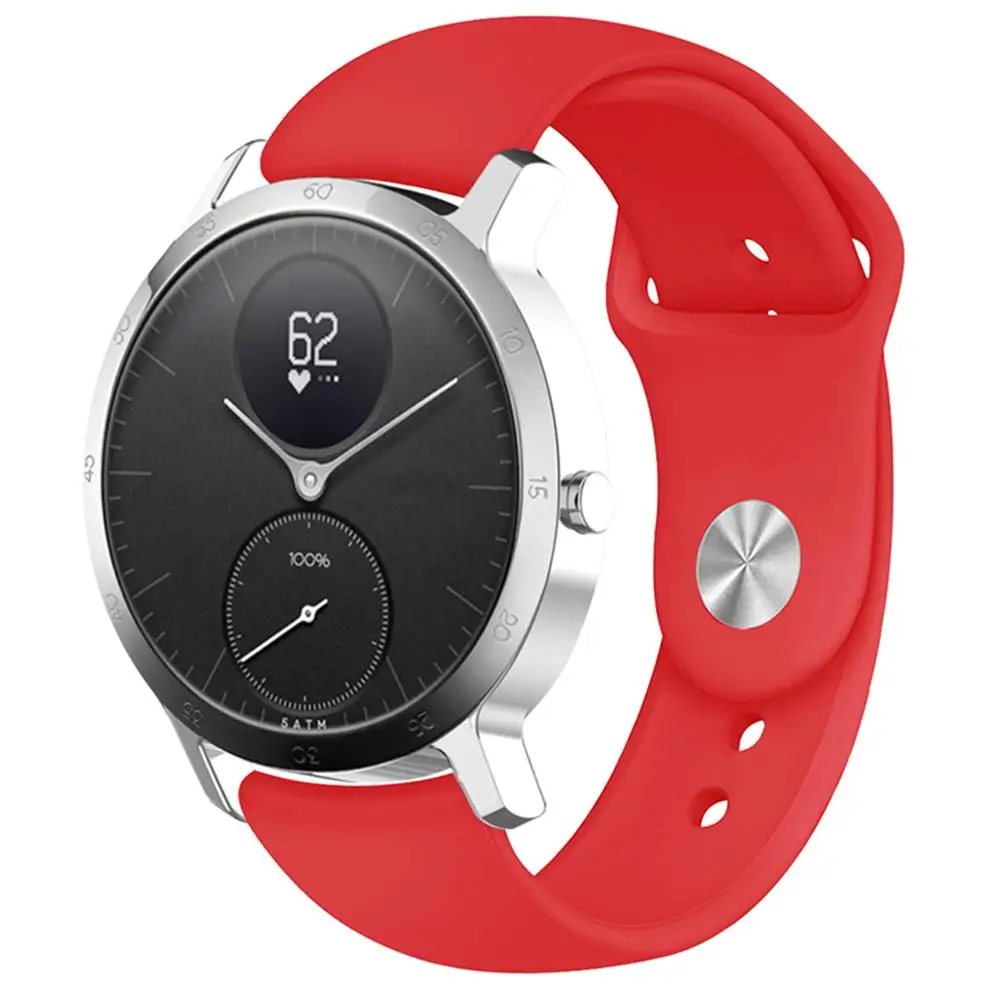 Универсальный ремешок для часов для NOKIA стальной HR WITHING стальной HR 40 мм samsung Galaxy Active gear S2 Garmin Vivoactive 3 Amazfit