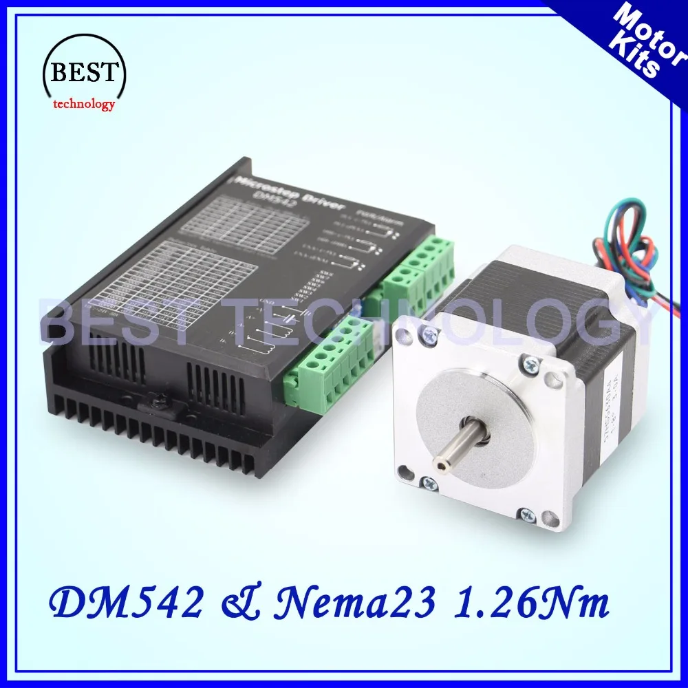 Комплекты шагового двигателя G-PENNY Nema23 DM542 и 57x56 мм 1 26 Нм 6 35 шаговый двигатель 3A