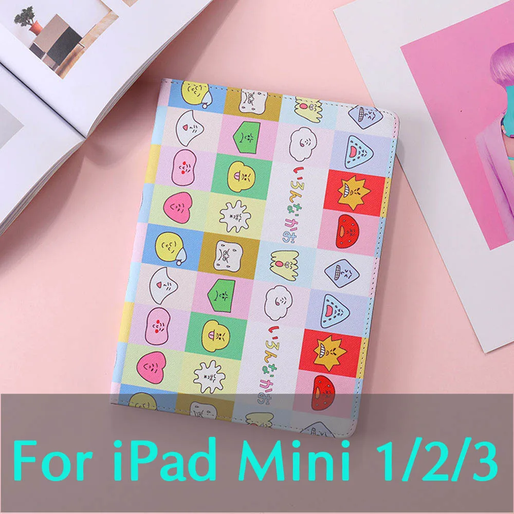 Чехлы для iPad Pro 9,7 Pro 10,5 Mini 4 3 2 1 противоударный милый мультяшный защитный Тоторо Модный чехол держатель Подставка для планшета ST17 - Цвет: Face mini123