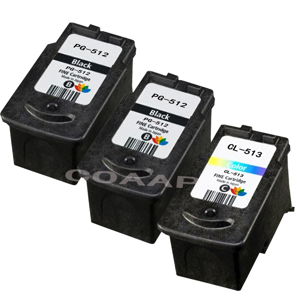 3 шт. PG-512 CL-513 PG512 перезаправляемый картридж для Canon Pixma iP2700 MP240 MP250 MP260 MP270 MP280 MP480 MX350 |