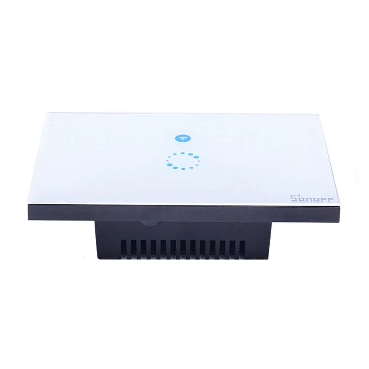 Itead Sonoff настенный сенсорный WiFi светильник переключатель 1 комплект вкл/выкл беспроводной пульт дистанционного управления Переключатель синхронизации IOS Android пульт дистанционного управления Умный дом