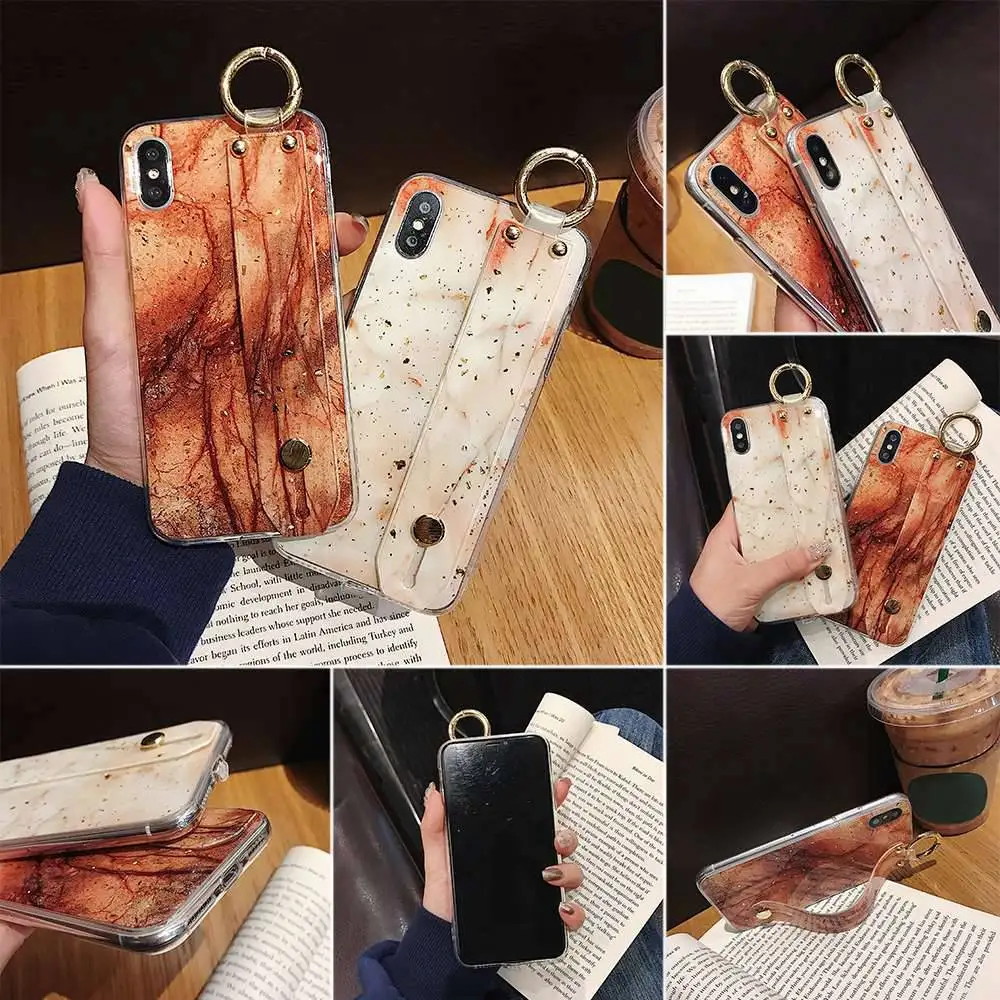 KISSCASE мраморный блестящий чехол для телефона iPhone 7 Plus X XR XS MAX 8 6 6S сушеный Золотой
