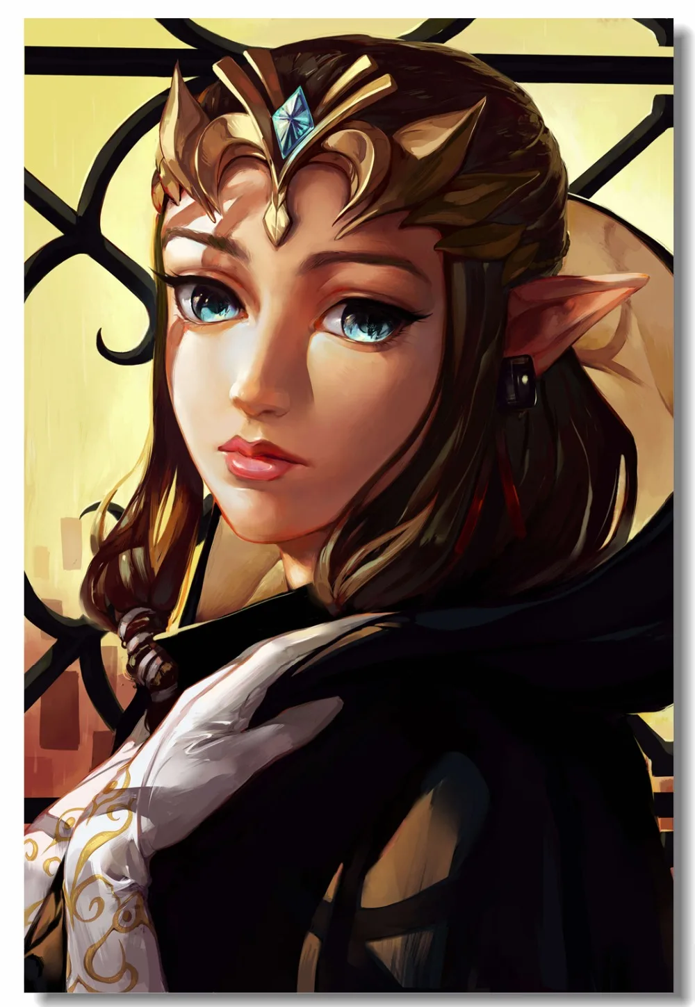 Оригинальная матерчатая Настенная роспись принцессы плакат The Legend of Zelda