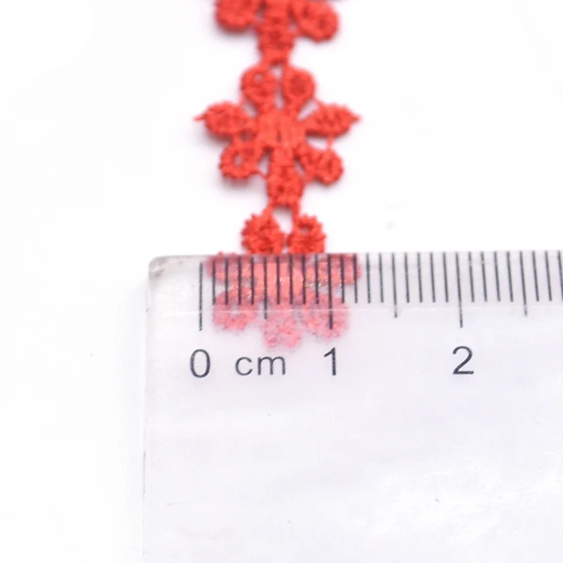 5 ярдов Цветочная вышитая кружевная Лента ткань отделка для самостоятельного