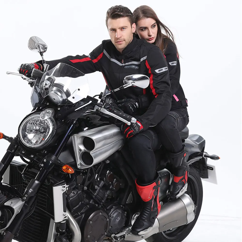 

BENKIA Motorcycle Racing Jacket Detachable Windproof Liner Motorcycle Mesh Jacket Moto Summer Jacket Men Moto Clothing