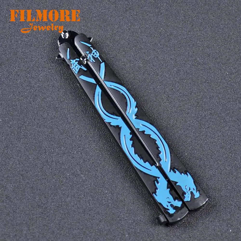 21 см World of Warcraft модель оружия меч брелок ручной работы WOW Frostmourne Swing нож Обучающие инструменты без Края Ножи-бабочки - Цвет: wu shen