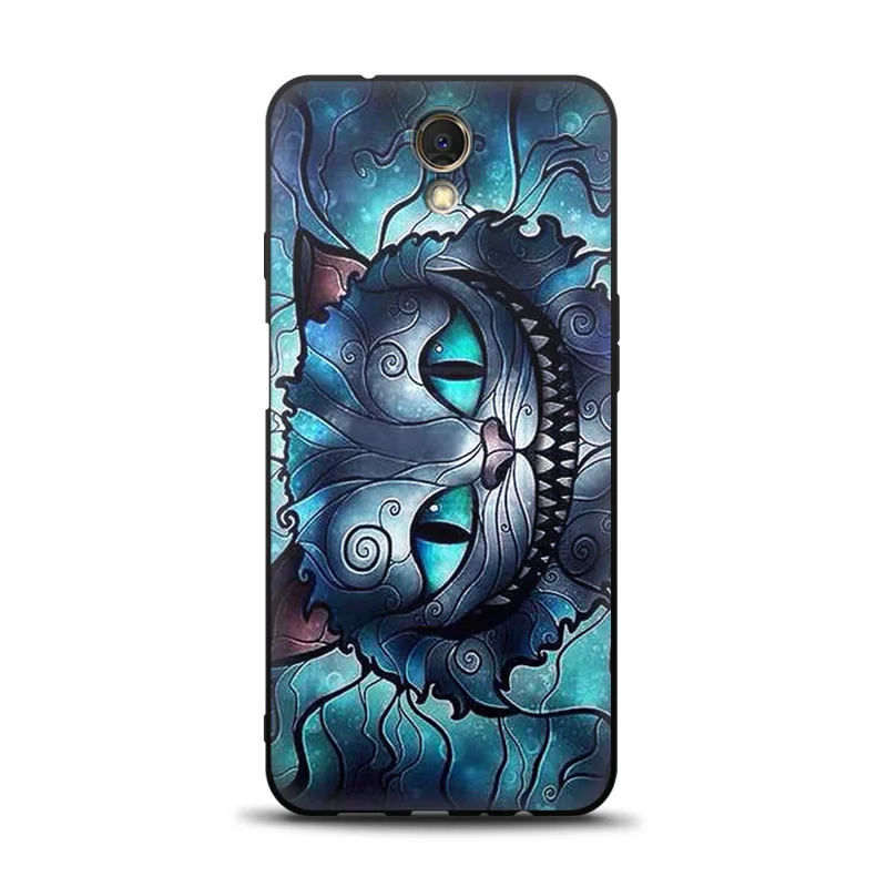 JURCHEN черный матовый Мягкий ТПУ силиконовый чехол для Meizu M6S 5," милый мультяшный принт Роскошные задние Сумки для Meizu M6S чехол - Цвет: 17