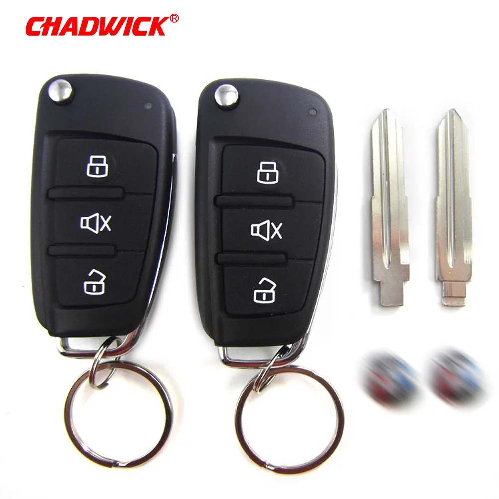 CHADWICK 8118 для Мицубиси#7 откидной ключ Автомобильная сигнализация с сиреной односторонняя Автоматическая безопасность без ключа вход автомобиля Противоугонная