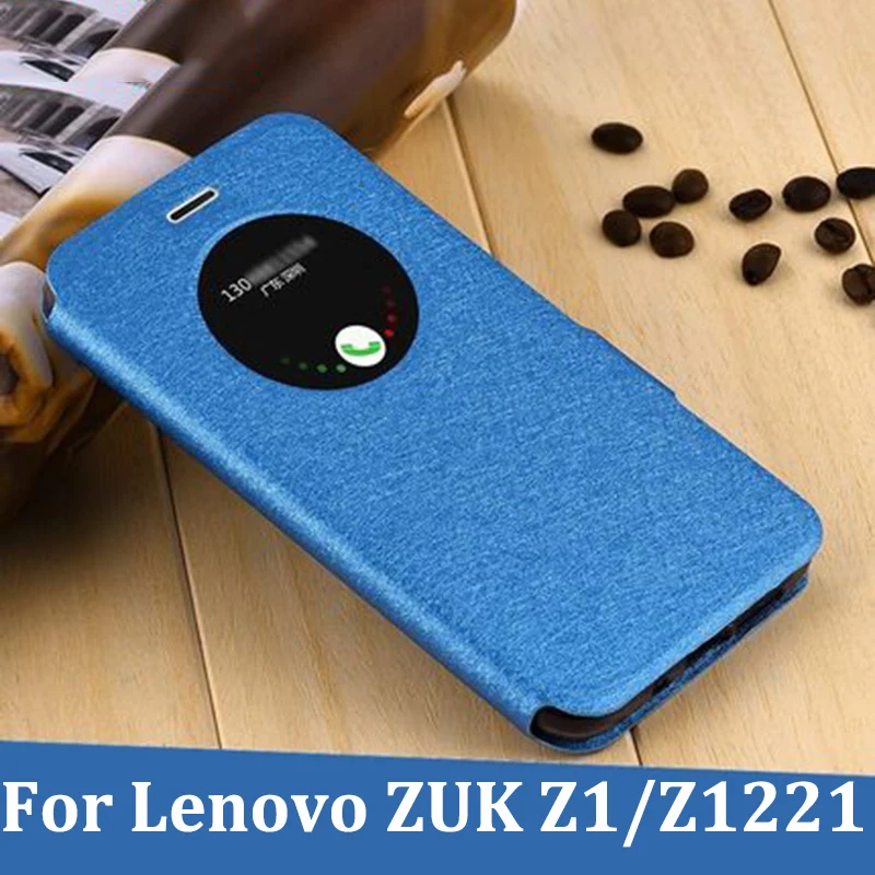 

Open window cover For Lenovo ZUK Z1 Case cover PU leather Cases For Lenovo ZUK Z1221 case flip shell back cover For Lenovo ZUKZ1