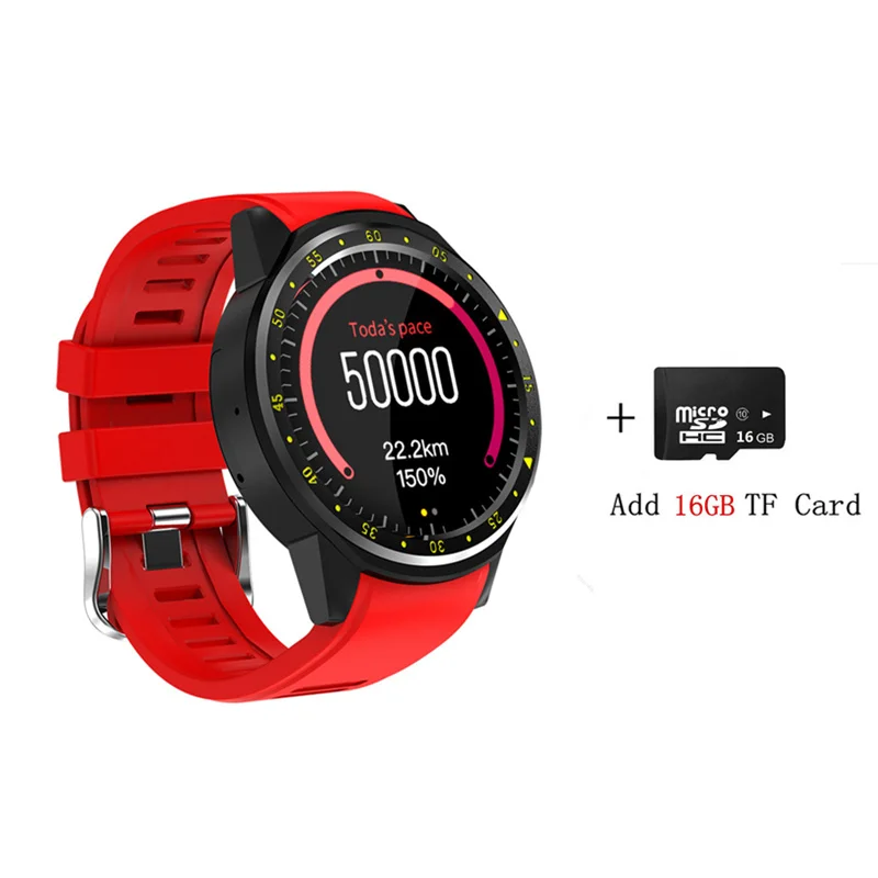 red add 16GB card Топ GW12 F1 gps Смарт часы MTK2503 альтиметр барометр Bluetooth 4,0 Смарт часы Носимых устройств для IOS Android - Цвет: red add 16GB card
