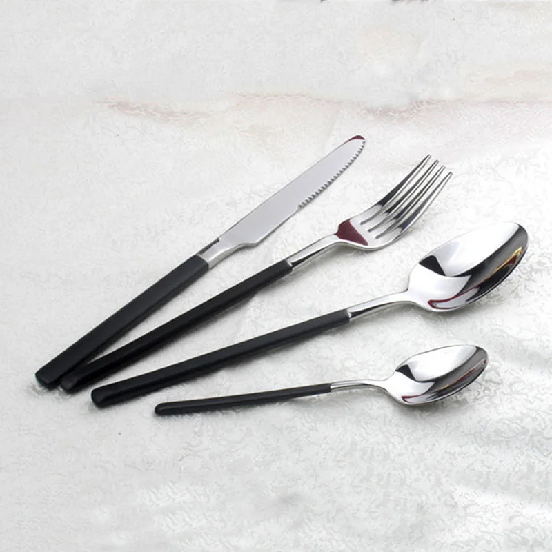 Набор столовых приборов из нержавеющей стали 304 4/8/16/24 шт.|stainless steel dinnerware set|steak knives