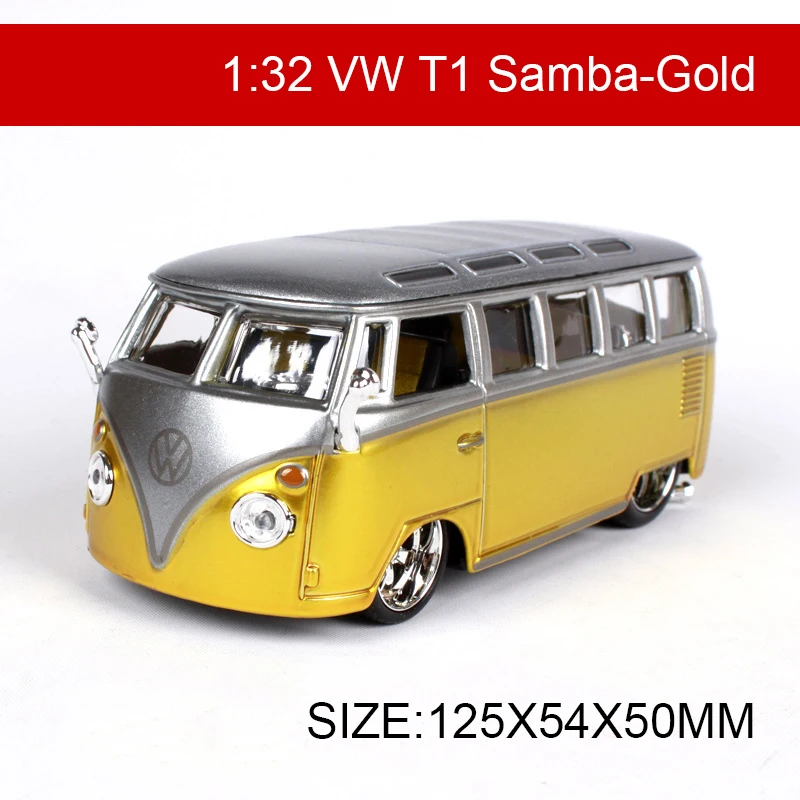 Bburago 1:32 литая модель автомобиля VW T1 Samba Van классические автомобили игра