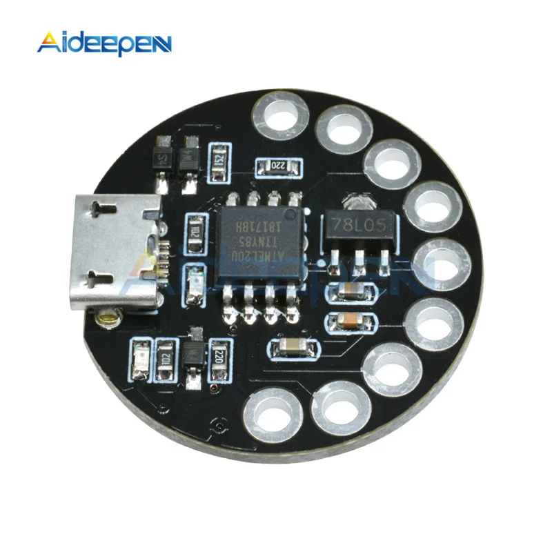 Микро-usb LilyPad ATTINY85 модуль Board Development макетная плата для Arduino микроконтроллера низкой мощности