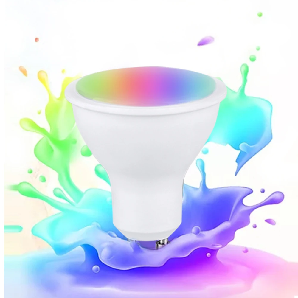 Ампульная Светодиодная лампа GU10 RGBW 10 Вт 85 265 в разноцветная Диодная RGB GU5.3 с