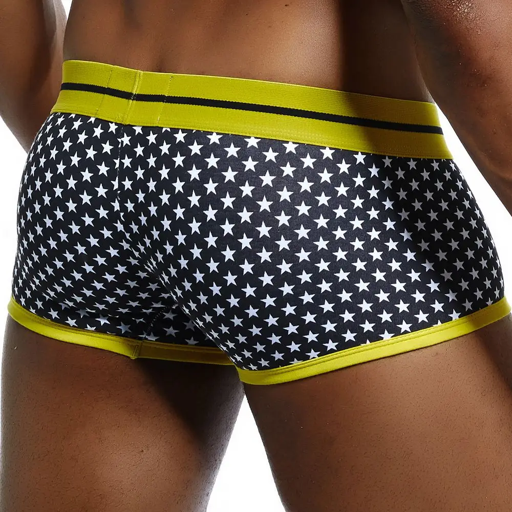 JOCKMAIL, боксеры, дышащее хлопковое сексуальное мужское нижнее белье, u-образный выпуклый мешочек, мужское нижнее белье, натуральный принт с героями мультфильмов, Молодежные трусы-боксеры для больших мальчиков