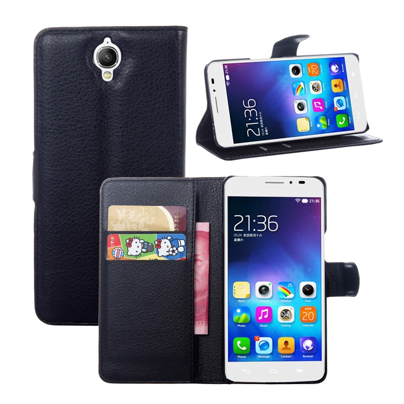 Винтажный кожаный чехол бумажник с подставкой для Alcatel Idol X + OT6043D TCLS960