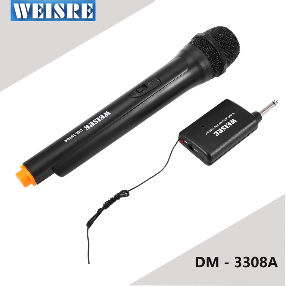 WEISRE dm-3308a Professional VHF беспроводной портативный двухканальный передатчик микрофон
