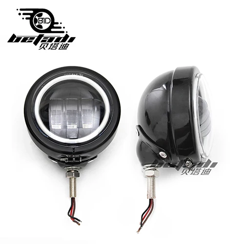 1 Pair fog lights Аксессуары для мотоциклов 4,5 дюймов светодиодный туман светильник вспомогательный светильник сигнала поворота светильник для Harley путешественник дорога Ван Da скольжения Запчасти - Цвет: 1 Pair fog lights