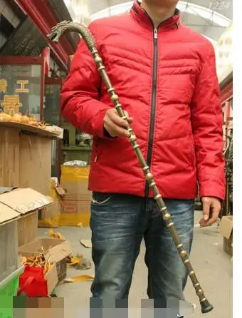 Из бронзы чистая медь латунный дедушка на удачу 38 дюймов китайская медная