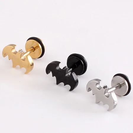 Горячая Распродажа мужские и женские панк цвета золотой черный синий цвет серьги