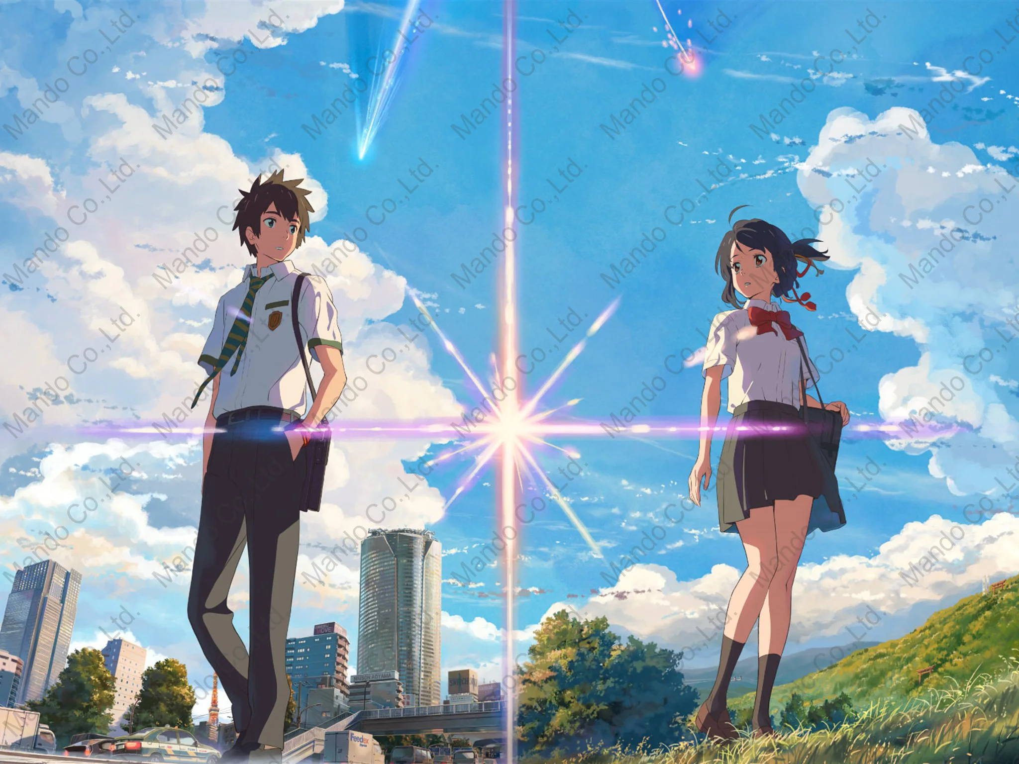 Косплей костюмы миямицу мицухи из аниме Ваше имя милая школьная форма для