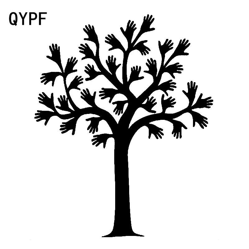 QYPF 14 7 см * 18 2 милая и простая мультяшная пальма интересная Виниловая наклейка для