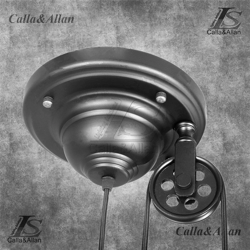 Железный шкив Ретро Эдисона лампа люстра винтажный Лофт античный регулируемый DIY