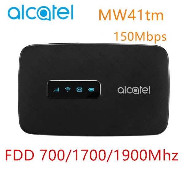 Alcatel MW41 4G LTE cat4 Wi Fi маршрутизатор ФЗД B2/4/12 150 Мбит/с MW41tm с слотом для SIM карты